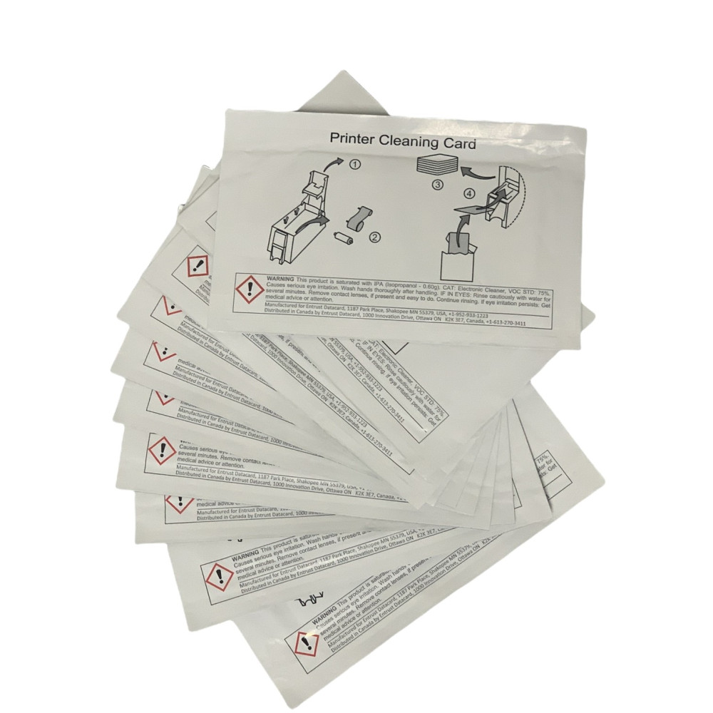 ENTRUST SD307 CLEANING CARD (10 EA)