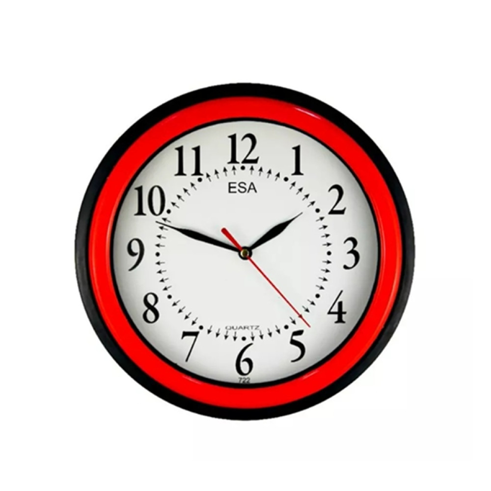 ESA Jam Dinding 722 with Quartz Movement Diameter 25cm
